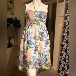 Kimchi Blue Strapless Dress in Pastel Floral